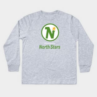 Defunct Minnesota North Stars Hockey Kids Long Sleeve T-Shirt